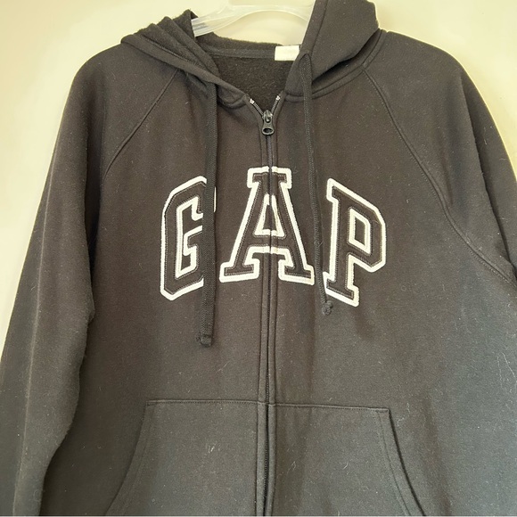 GAP Woman’s Black Hooded Sweat Jacket - Picture 5 of 10